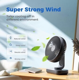 Mini stolní ventilátor - 13
