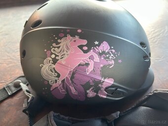 Bezpečnostní vesta na koně, 2x boty, helma, chapsy - dětské - 13