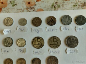 Staré mince 1 - 13