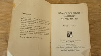 Socialistický šicí stroj Łucznik 414 - 13