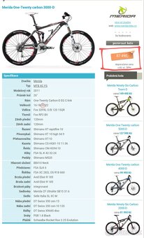 MERIDA  One - TwentY  -  CARBON 3OOO . - 13