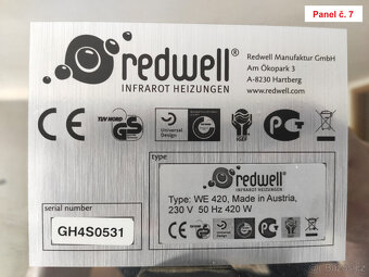 Topné infrapanely Redwell (různé velikosti) - 13