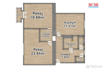 Pronájem bytu 2+1, 83 m², OV Plzeň, ul. nám. Milady Horákové - 13