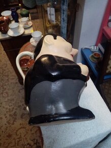 Starožitný keramický glazurovaný džbán - 13