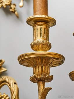 Luxusní nástěnné lampy neoklasicistní – zlacený bronz - 13