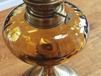 STAROŽITNÁ ART DECO PETROLEJOVÁ LAMPA GAUDARD, 20.–30. LÉTA - 13