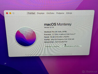 Apple Macbook Pro 15" 2016 i7/16GB/512GB - 13