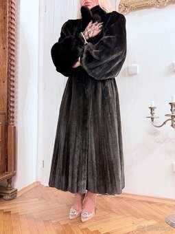 Luxusní norkový vintage kožich - 13