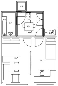 Prodej bytu 2+1 57 m² Na Břehu, Praha - Vysočany - 13