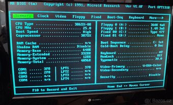 Retro počítač 386SX/25Mhz + koprocesor - 13