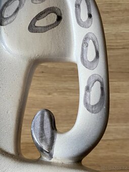 kočka keramická stará kočka figurka plastika soška socha - 13