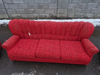 Krasny retro set gauc a kresla - 13