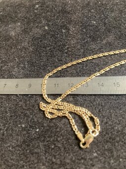 Řetízek plný+Přívěsek Žluté zlato 585/1000 14k - 13