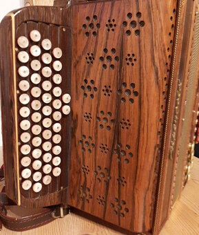Štýrská harmonika G-C-F-B, Alpengold, model Bozen, Hans LAPP - 13