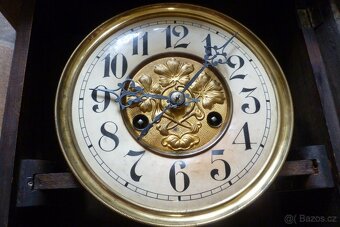 1900 sloupkové hodiny s orlicí Junghans - 13