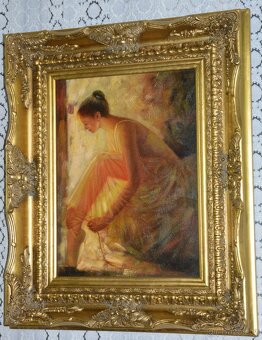 Obrazy - olej na desce - 13