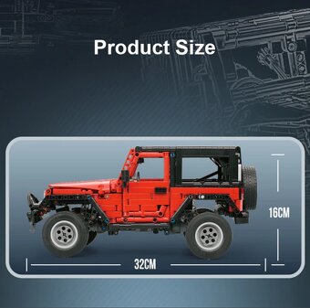 STAVEBNICE Technic Jeep Off-Road auto - 13