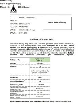 Městský byt Tyršovo náměstí 1973 - 22, Louny - 13