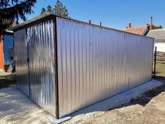 Plechová garáž 3x4m, 3x5, 4x5, 4x6, 6x5, 6x6, 2 třida. buňka - 13