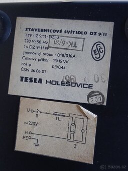 Tesla DZ 9/11 Retro stolní lampa Z9/11-DZ-2 - 13