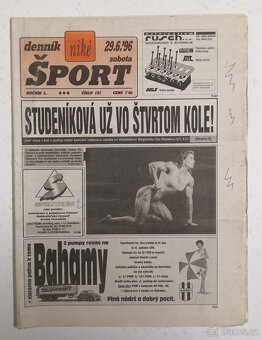 Staré noviny Denník Šport - 13