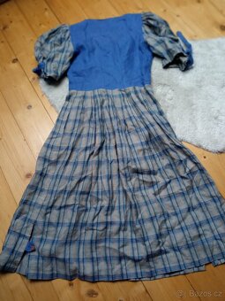Lněné šaty dirndl Knopp vel.l - 13