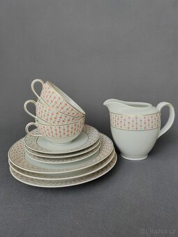 Krásná starožitná porcelánova sada Kaestner Saxonia 1929-37 - 13