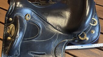 Australské sedlo bez hrušky černé krátké - 13