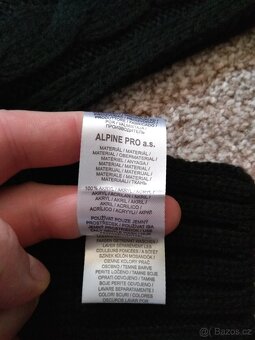 Nová dámská zimní šála ALPINE PRO - černá, akryl - 13