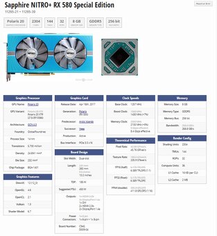 Sapphire Nitro+ RX 580 Special Edition 8GB - NOVÉ BLUE FANY - 13