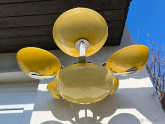 Funkcionalistický Art Deco chromový lustr - 13