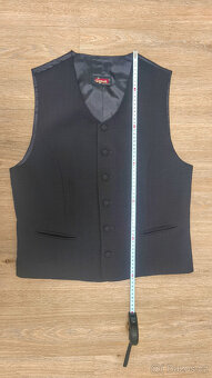 Společenský oblek, sako, vesta, kalhoty vel. 48 - 13