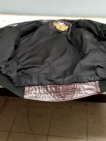 Kožená retro bunda Harley Davidson pro sběratele originalit - 13
