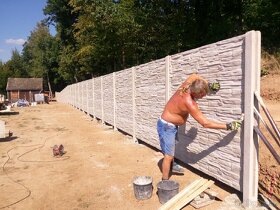 Betonové ploty Znojmo Brno - výška 200cm - 3 dekory v akci - 13