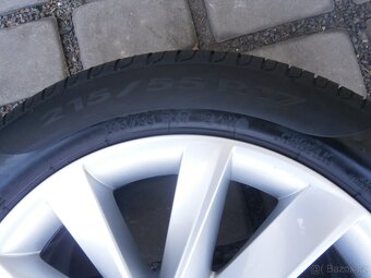 LETNÍ ALU KOLA 5 X 112 ŠKODA SUPERB ORIG. 215 55 17 - 13