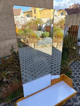 Retro toaletní stolek s opaxitovým sklem, 60. léta - 13