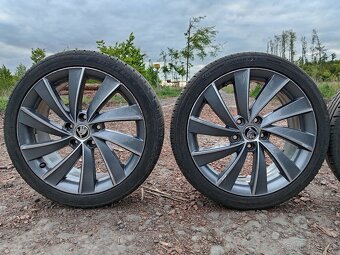 Originál ALU kola Škoda Octavia R18 + letní pneu - 13