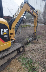5t CAT 305 minibagr VRTÁK 3lopaty svahovka rypadlo pásové - 13