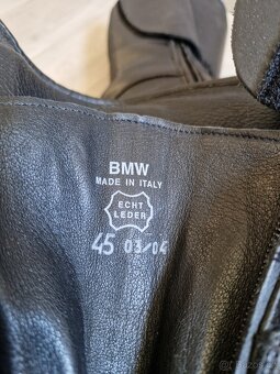 Kožené motorkářské boty BMW vel. 45 stélka 30 cm - 13