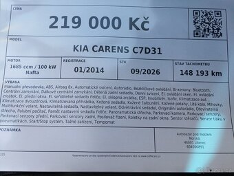Kia Carens C7D31 - 13