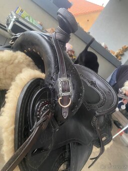 Westernové sedlo na teplokrevníka - 13