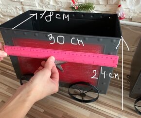 Vánoční dekorace vlak 115cm - 13