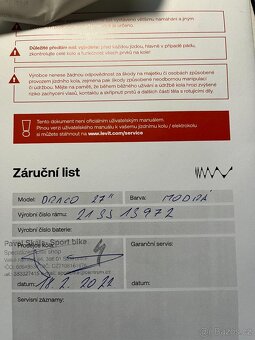 Dětské kolo LEVIT DRACO 27,5 - 13