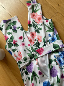 Nové výrazné květinové midi šaty Calvin Klein, vel. 40 - 13
