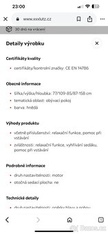 Televizní křeslo polohovatelné - 13