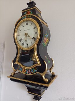 Hodiny Boulle,Saint Helene, starožitný krbové stolní hodiny - 13