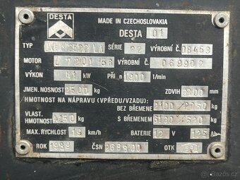 Vysokozdvižný vozík DESTA DVHM 2522 LX - 13