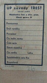 Jídelní souprava Halabala  + stolek pavouk - 13