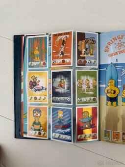 simpsons, zberatelske kartičky vsechny + album - 13