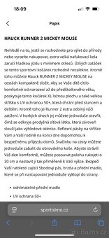 Hauck Sporťák Runner 2 Mickey Mouse Olive 2022 - 13